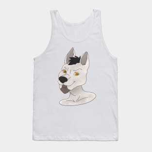 Anthro snow fox face Tank Top